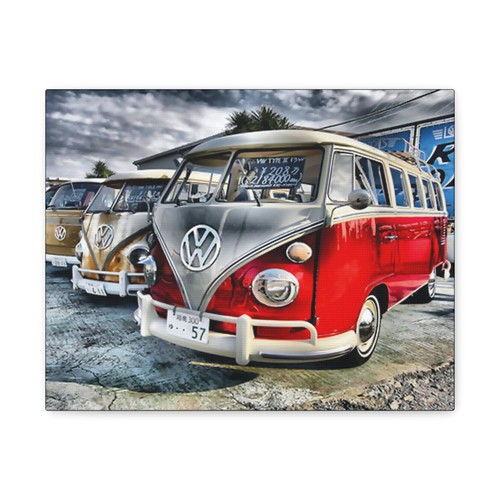 Classic camper van trio - classic, vw