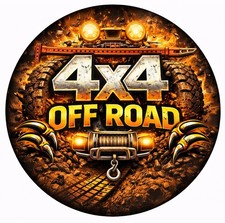 4x4 OFF ROAD Sticker 6" Round