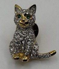 Vintage Swarovski Gold Kitty