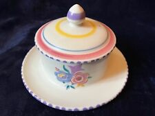 1950s Poole Pottery jam dish floral pattern code NM perfect condition