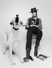 David Bowie and Dog Art Print