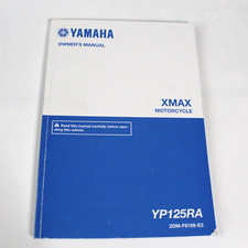 Genuine 2016 YAMAHA XMAX YP125 RA English Owners Manual 1st Edition 2DMF8199E3