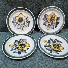 4 X Vintage Stavangerflint   Senja Dinner Plate Inger Waage 25cm