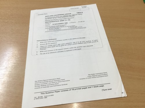 Gcse 1989 mathematics - gcse, smp
