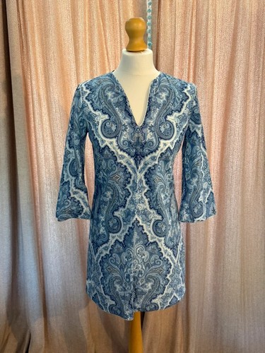 Zara blue paisley batik - blue,