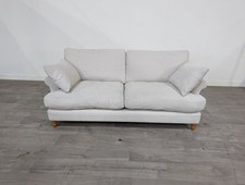 Marks and Spencer M&S Erin Soft White Aquaclean Chenille 3 Seater Sofa RRP £1299