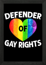 Defender Of Gay Rights Framed
