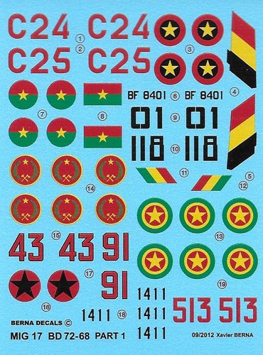 Berna decals ber72068 72 - berna,