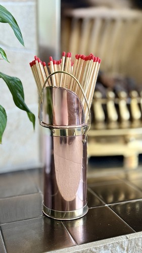 Brass fire place match - place,