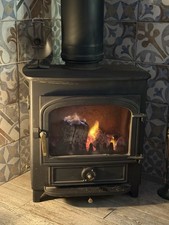 Clearview Vision 500 multi fuel wood burning stove log burner 8kw