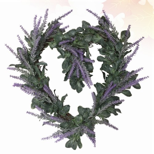 Door wreath lavender - door,