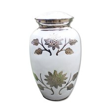 White Cremation Urn Large
