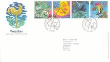 Weather GB FDC Bureau 2001