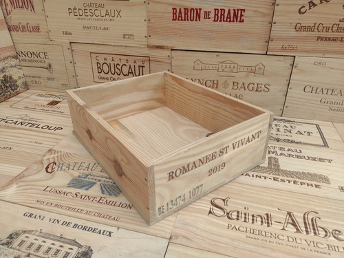 Wooden wine box crate la - wine, ~