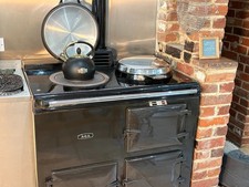 Black 2-Oven Oil-Fired AGA