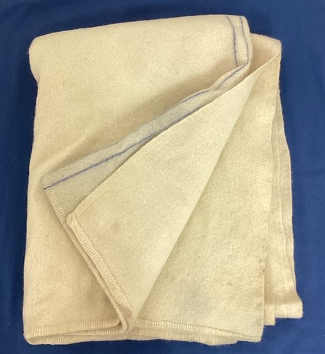 Vintage old wool blanket - old,