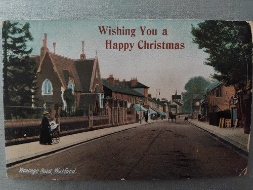 Vicarage road watford postcard - vicarage,