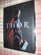 MARVEL STUDIOS THOR STEELBOOK BLU RAY + DVD MINT DISCS FREE P&P