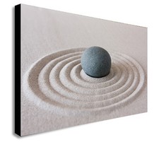 Zen Pebble Ripple - Canvas