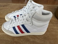 Size 5.5 - adidas Americana High White Royal Scarlet
