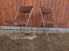 Vintage Folding Chair Chrome