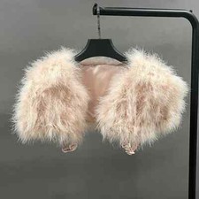 Genuine Ostrich Feather Bolero