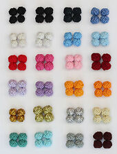 New One Pair Silk Knot Cufflinks  Available 20 Different Colours (One Tone)1