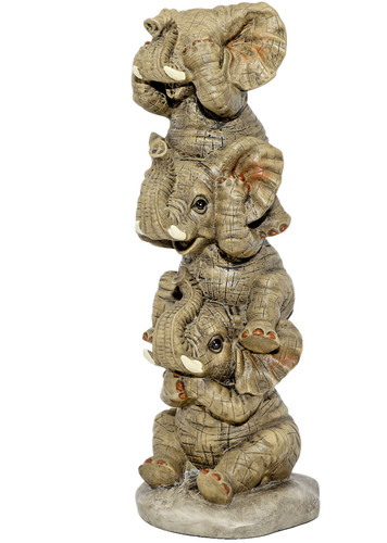 Three wise elephants ornament - three,