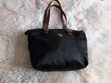 Timberland Black Mix Brown Straps Logo  Sort Shoulder Bag Handle Bag