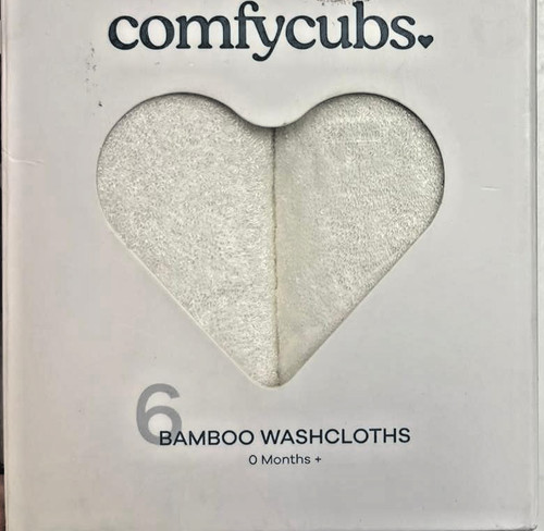 White bamboo washcloths from - 6,