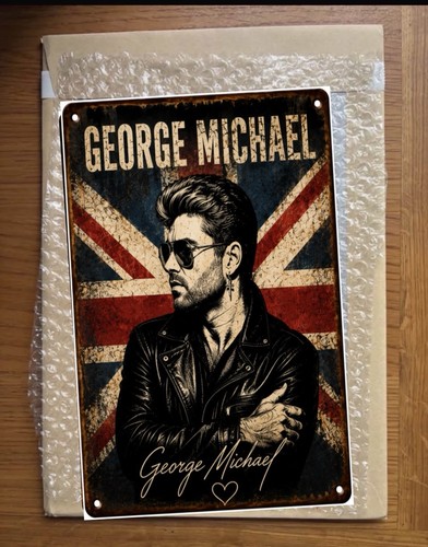 George michael metal - metal, sign