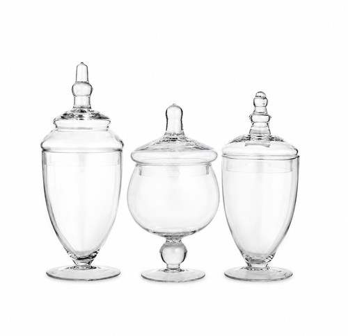 Small apothecary jars - small,
