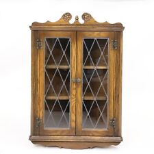 Old Charm Hanging Corner Display Cabinet in Light Oak #1914 FREE UK Delivery
