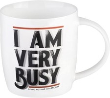 Legami Buongiorno Aphorism Mug I AM VERY BUSY DOING NOTHING IN PARTICULAR 350ml