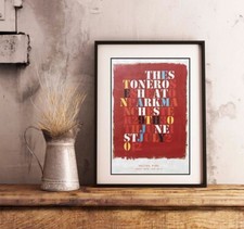 A4 STONE ROSES HEATON PARK RED