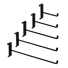 100x black single prong - black, hooks