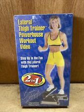 Lateral Thigh Trainer Powerhouse Workout Video VHS Toning 2 in 1 Cardio