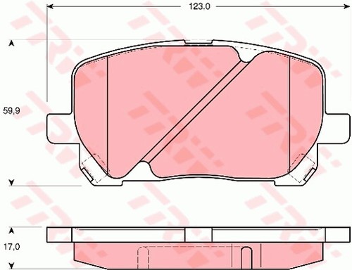 Trw gdb3315 brake pad - trw,