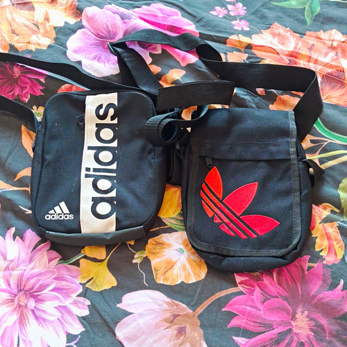 Adidas black logo crossbody - adidas,