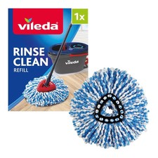 Vileda Rinse Clean Spin Mop Head Refill - Microfibre power - Stubborn dirt remov