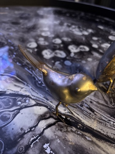 Vintage pair brass bird - vintage,