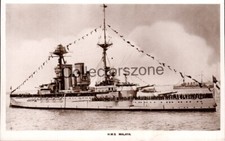 WW1 Battleship HMS Malaya Real Photo Postcard W E Mack Series unposted