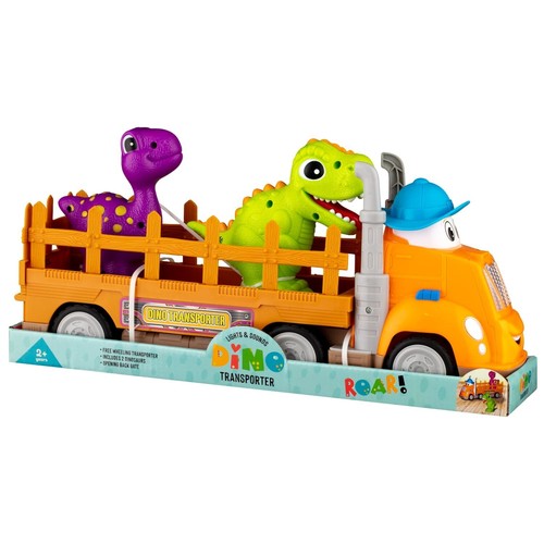 Dino transporter truck kids - dino,