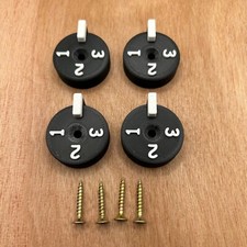 Mud Kitchen Cooker Knobs in Black/White - Mud kitchen accessories