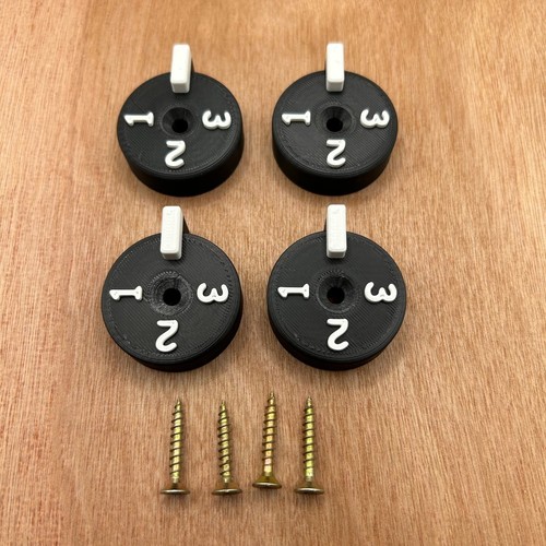Mud kitchen cooker knobs - mud,