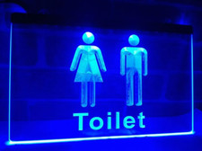 Toilet Washroom 3D LED Neon
