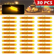 30pcs 9 LED Side Marker Light Indicator Lamp Truck Trailer Lorry Bus 12V 24V