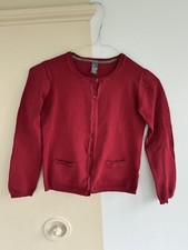 Zara Kids Childrens Girls Cardigan 9-10 Years Red