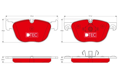 Brake pad set disc - pad,
