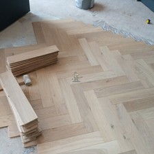 💸 Atlanta 14/2 x 90mm Shore Drift Oak Herringbone Parquet Engineered Flooring